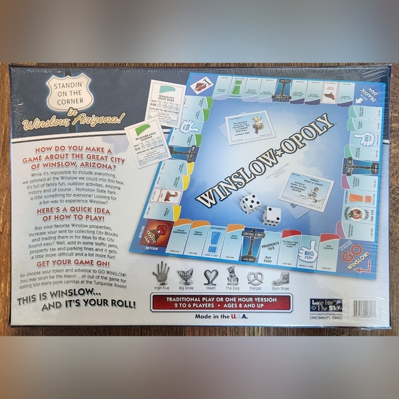 Winslow-opoly Winslow Arizona Monopoly Limited Edition Board Game - Picture 2 of 2